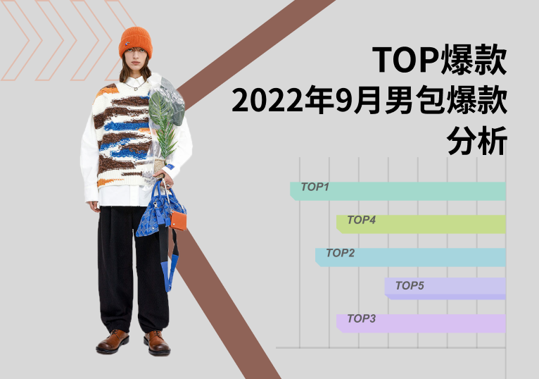 TOP100 | 2022年9月男包爆款分析